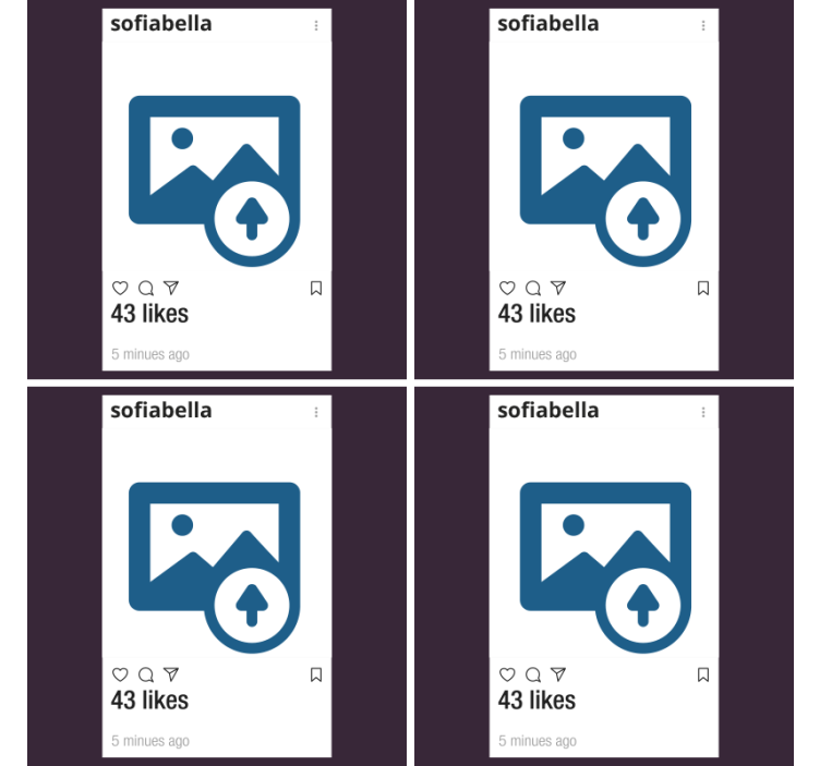 Instagram con sottobicchieri personalizzati foto e testo - TenStickers