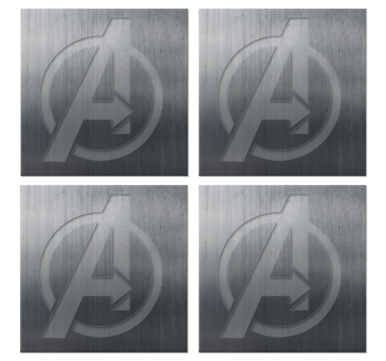 Sottobicchiere  tema frikis Supereroi 'a - TenStickers