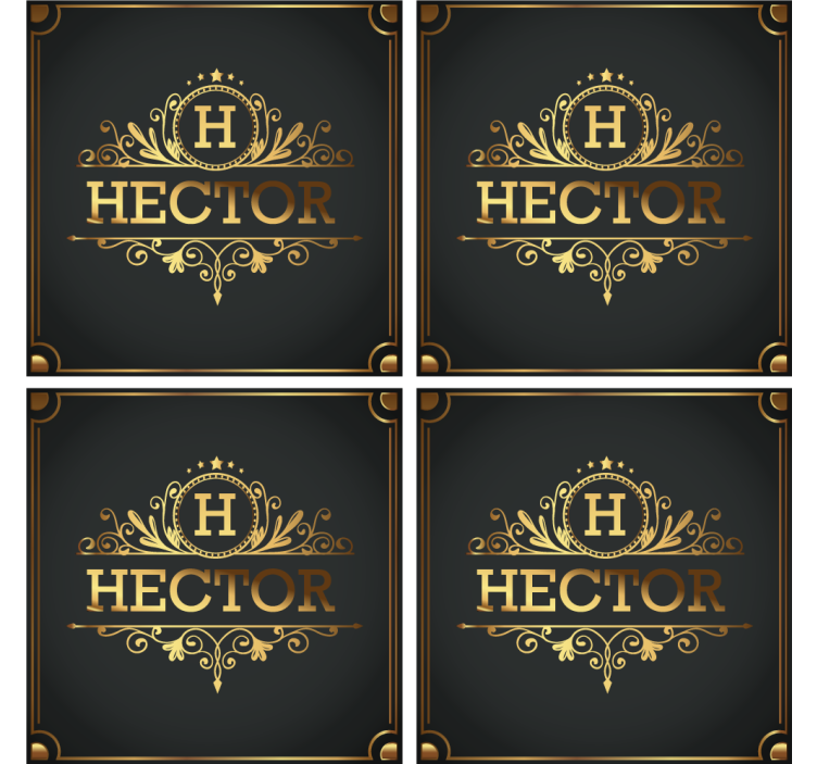 Sottobicchiere  personalizzabile Eleganza - TenStickers