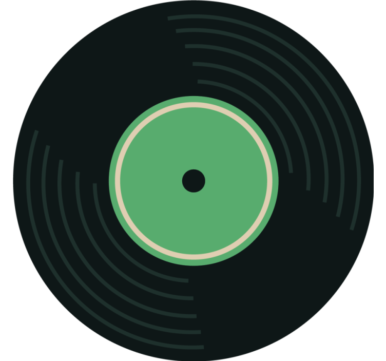 Sottobicchiere  tema vintage Set da discoteca per ogni set - TenStickers