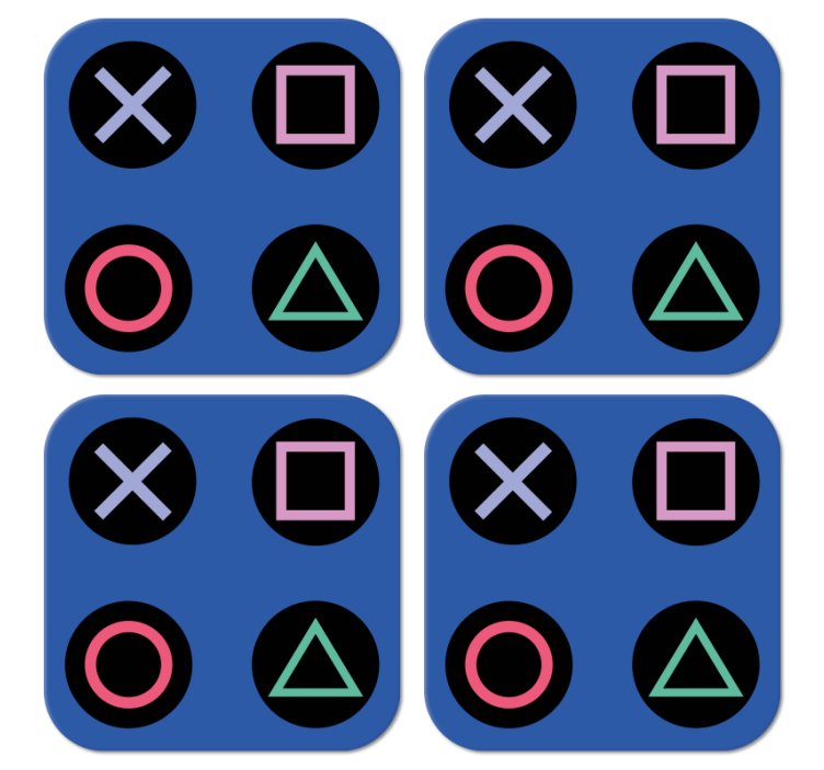 Sottobicchiere  tema frikis colorato - TenStickers