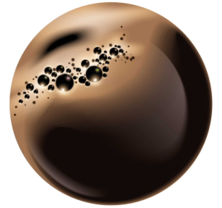 Sottobicchieri Decorativi in Vinile caffè - TenStickers