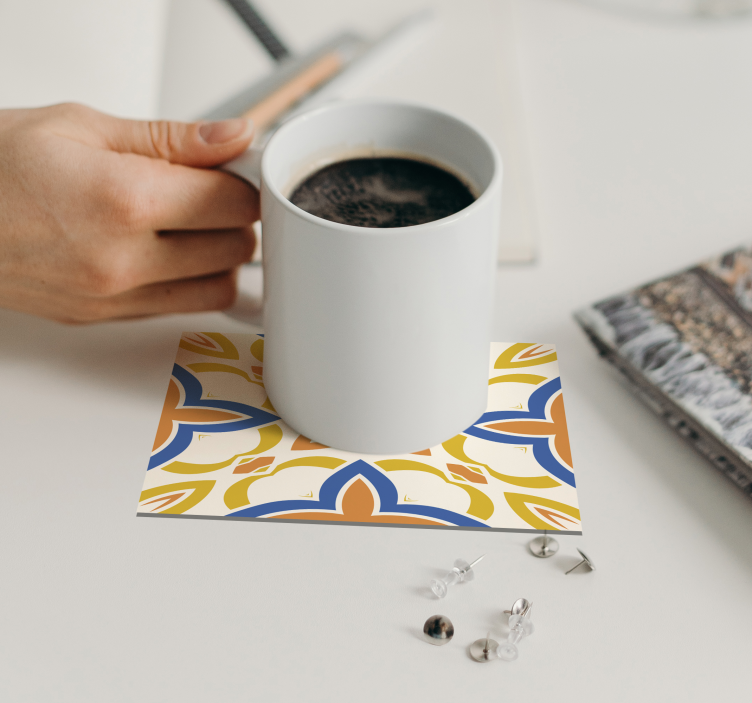 sottobicchieri tema Sicilia in vinile - TenStickers