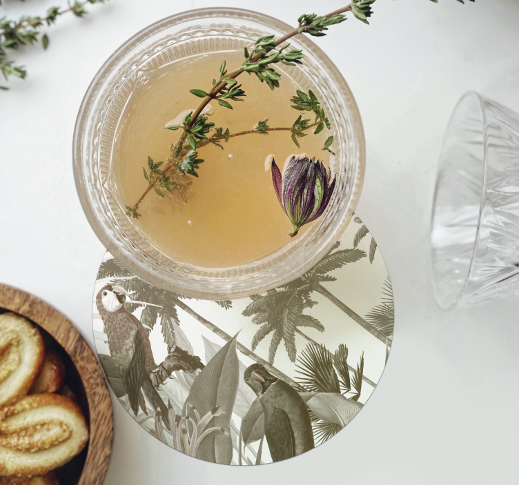 Sottobicchiere in stile tropicale - TenStickers
