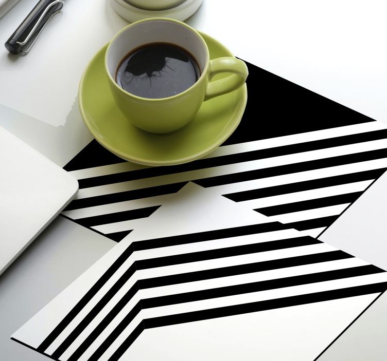 Sottobicchiere  personalizzato moderno Strisce moderne - TenStickers