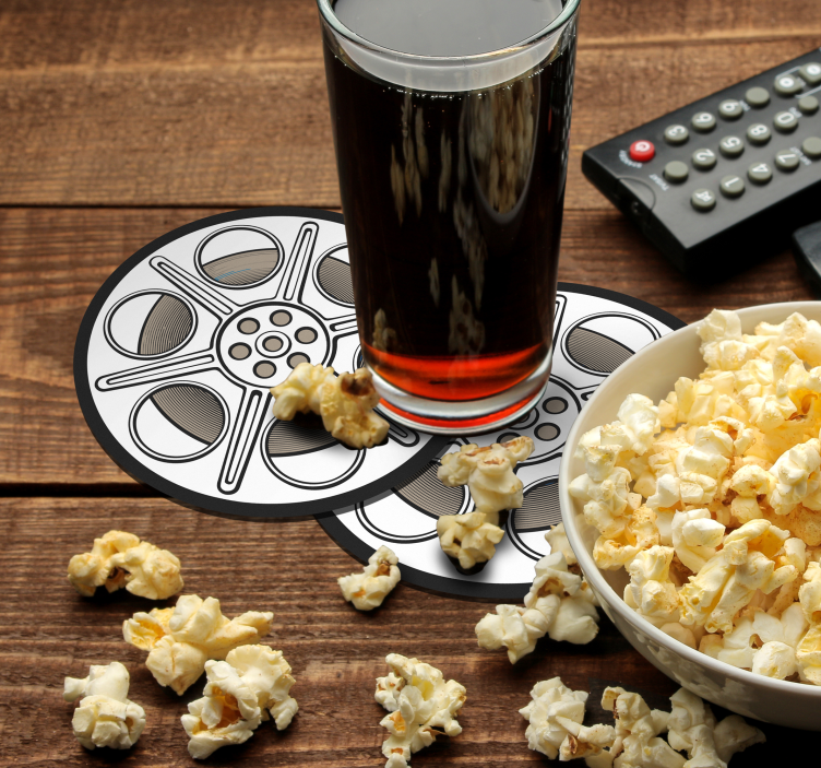 Sottobicchiere  tema vintage cinema - TenStickers