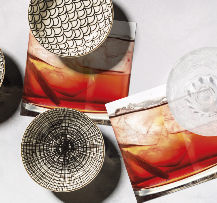 Sottobicchieri birra espositori per whiskey on the rocks - TenStickers