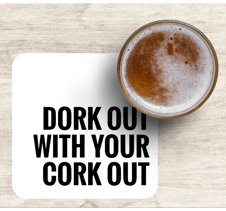 Sottobicchieri birra testo audace e divertente - TenStickers