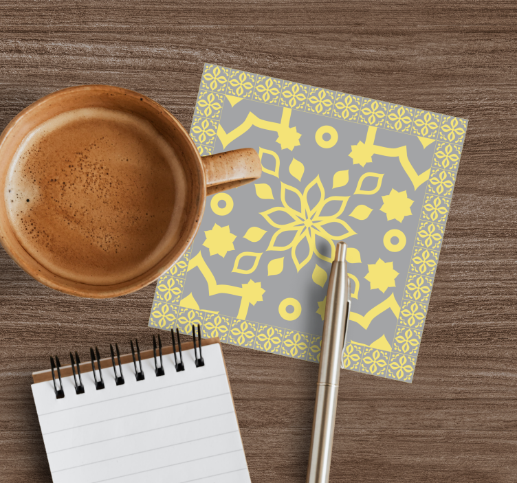 Sottobicchieri componenti botanici intricati - TenStickers