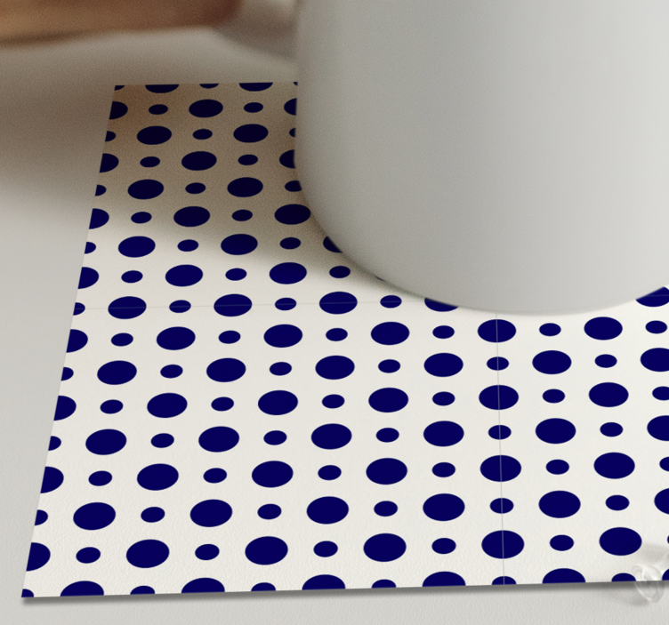 Sottobicchieri con motivo a pois audaci - TenStickers