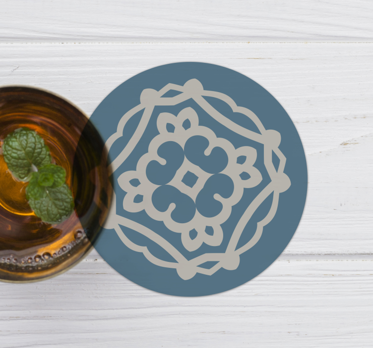 Sottobicchieri con motivo intrecciato - TenStickers