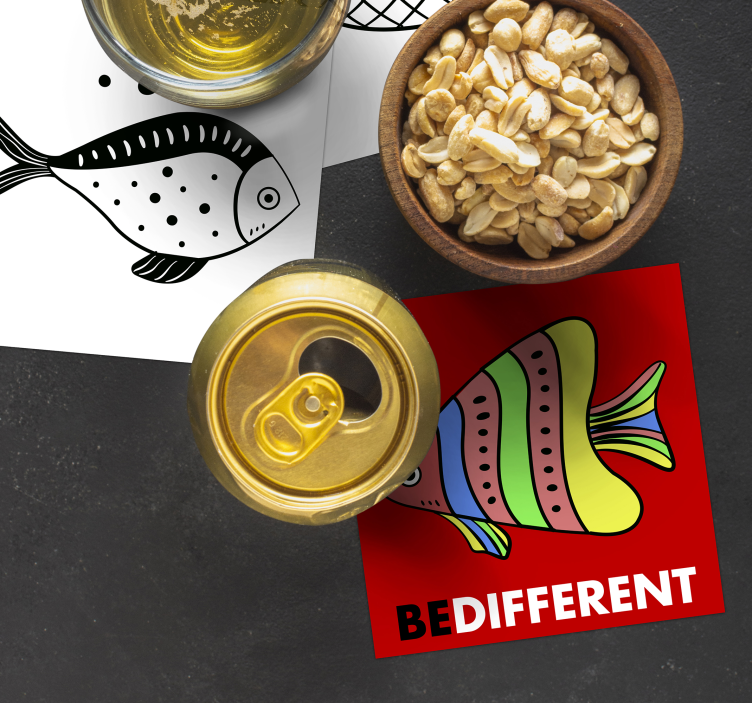 Sorprendenti sottobicchieri di testo controcorrente - TenStickers