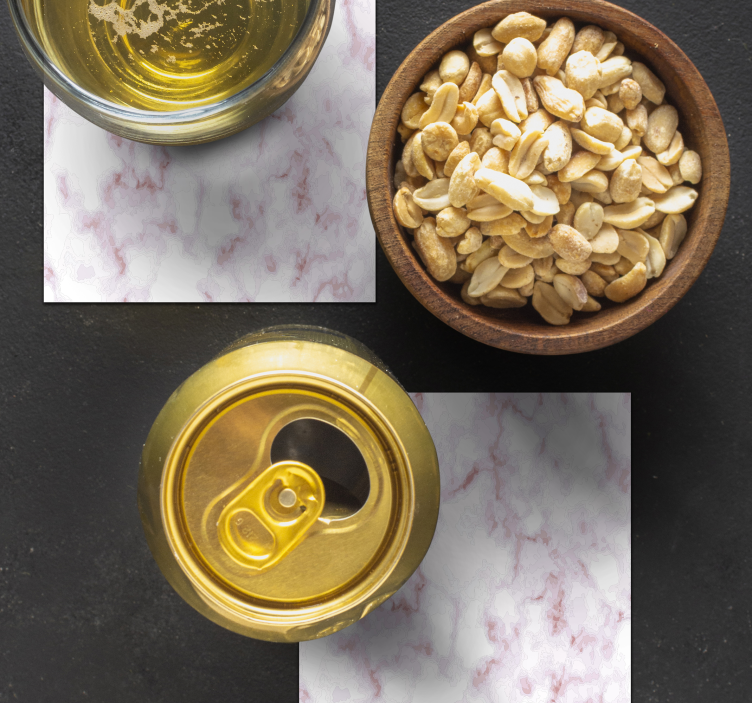 Sottobicchieri effetto marmo - TenStickers