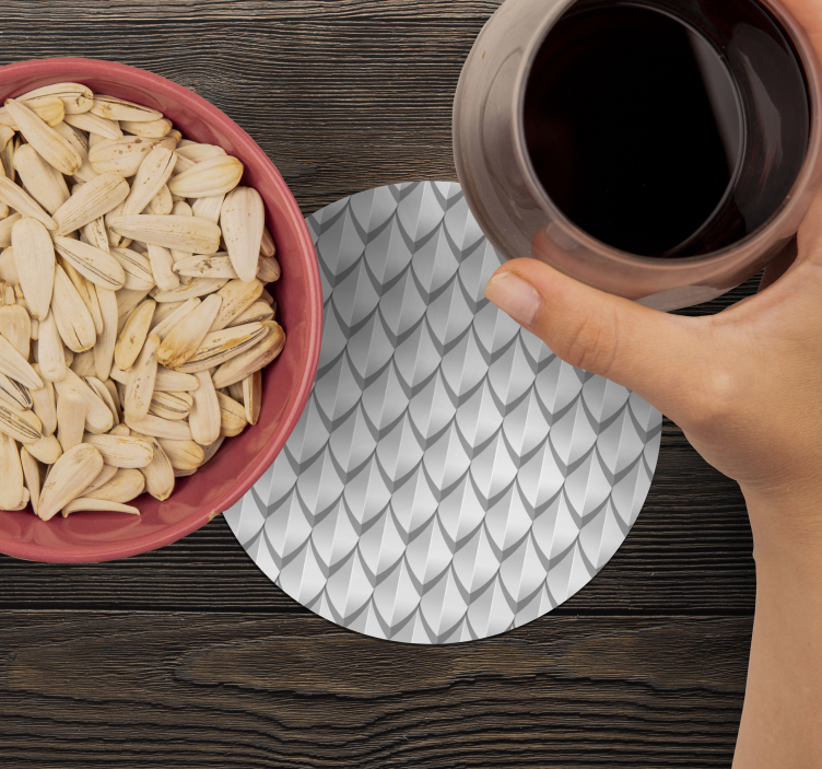 Sottobicchieri elegante motivo squamato - TenStickers