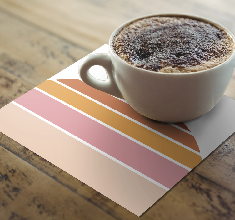 Sottobicchieri forma colorata stratificata - TenStickers