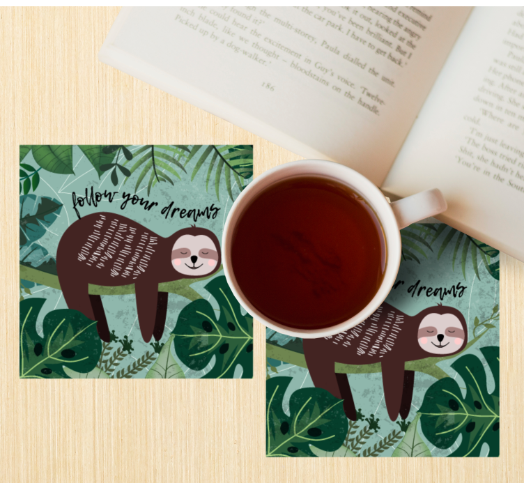 Sottobicchieri frikis citazione ispiratrice bradipo - TenStickers