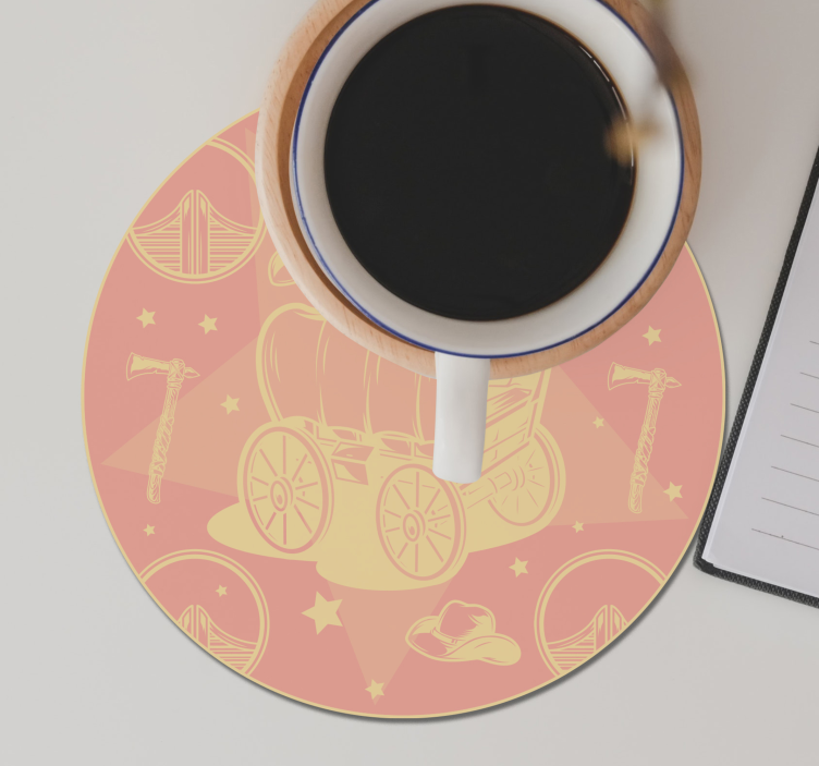 Sottobicchieri frikis design retro wagon - TenStickers