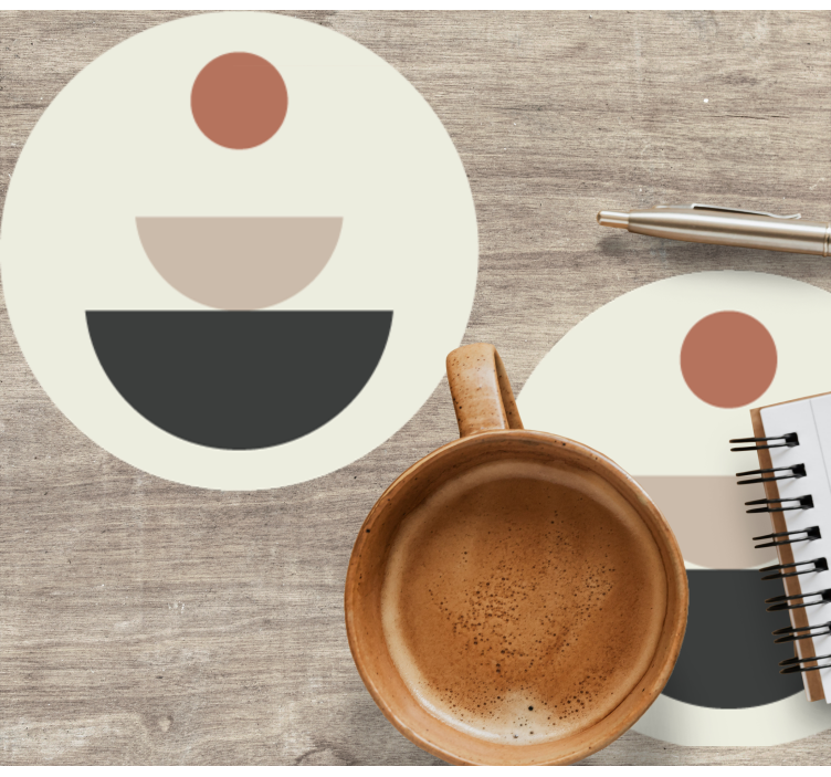 Sottobicchieri frikis forme circolari sovrapposte - TenStickers