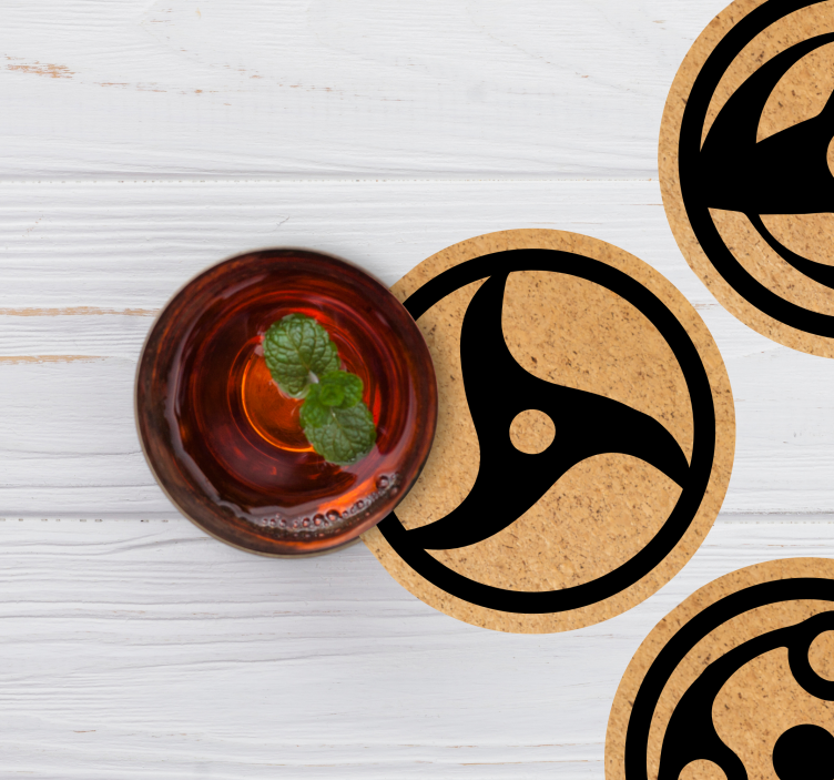 Sottobicchieri frikis motivi circolari astratti - TenStickers