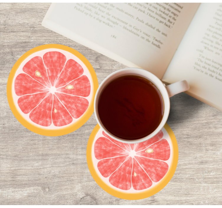 Sottobicchieri frikis motivo fette di agrumi - TenStickers