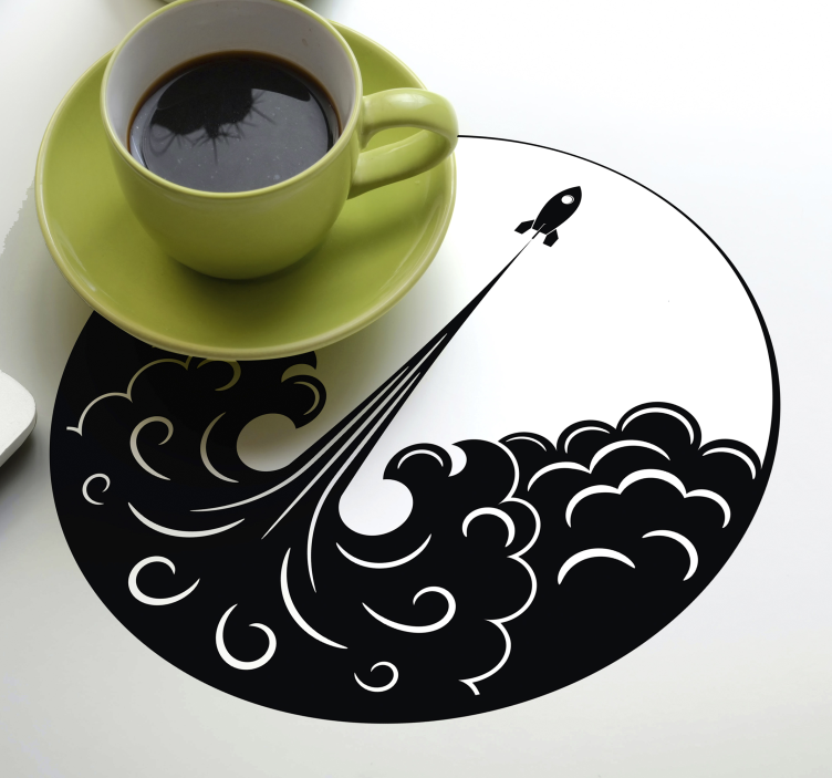 Sottobicchieri frikis onde di lancio dei razzi - TenStickers