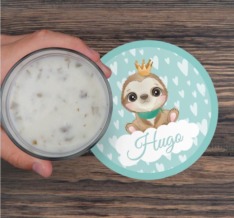 Sottobicchieri frikis personaggio bradipo carino - TenStickers