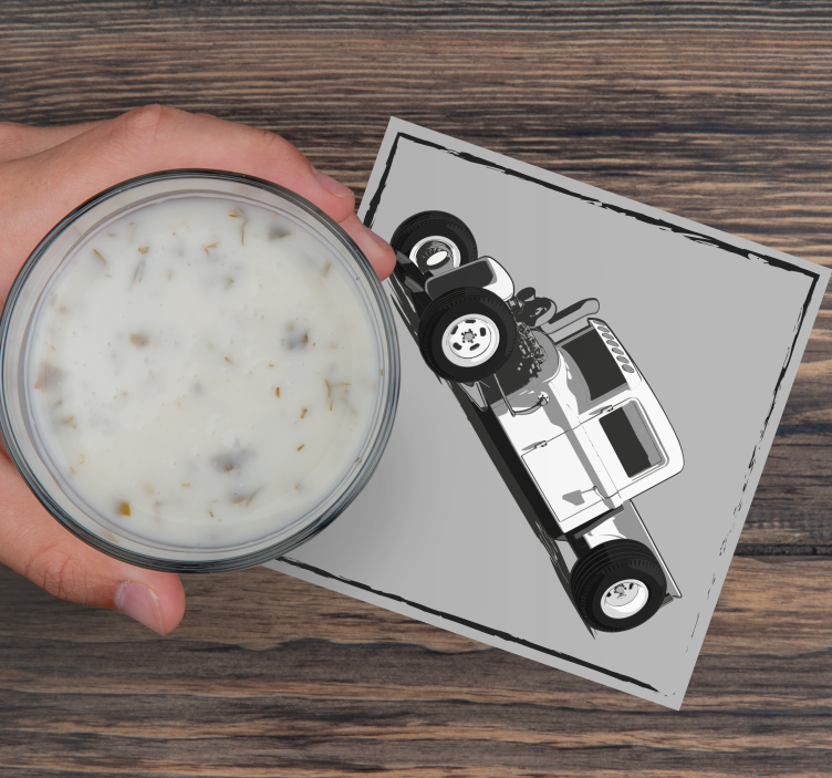Sottobicchieri frikis rappresentazione hot rod senza tempo - TenStickers