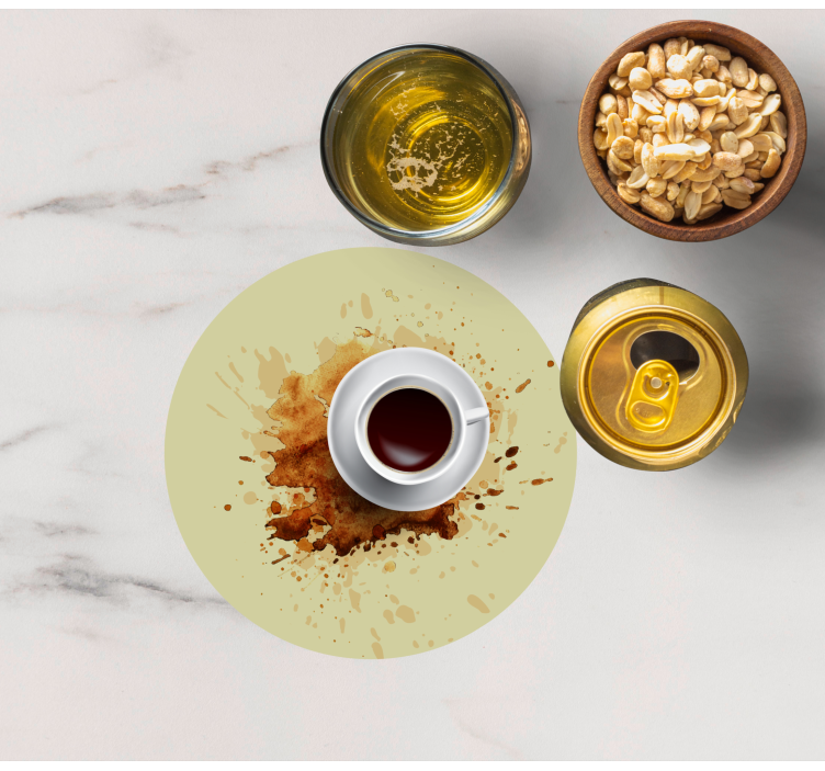 Sottobicchieri frikis tazza da caffè con schizzi - TenStickers