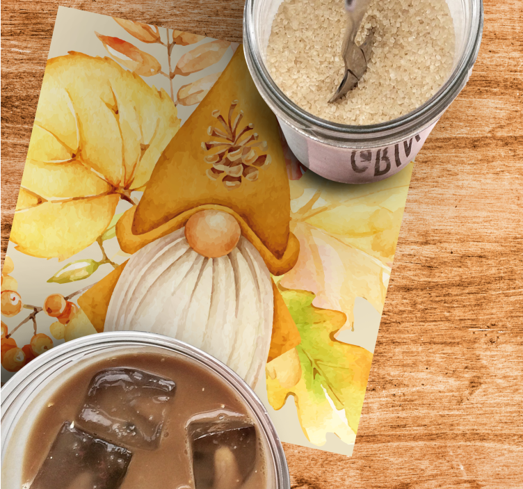 Sottobicchieri halloween design gnomi autunnali - TenStickers