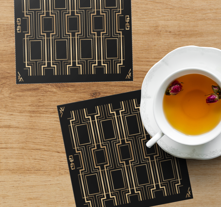 Sottobicchieri ispirazione a motivi geometrici - TenStickers