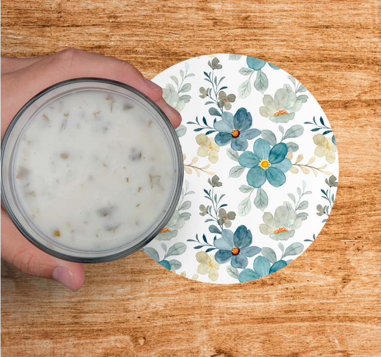 Sottobicchieri moderno finitura botanica testurizzata - TenStickers