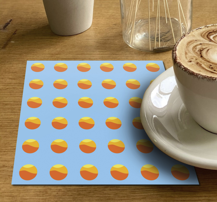 Sottobicchieri moderno motivo circolare colorato - TenStickers