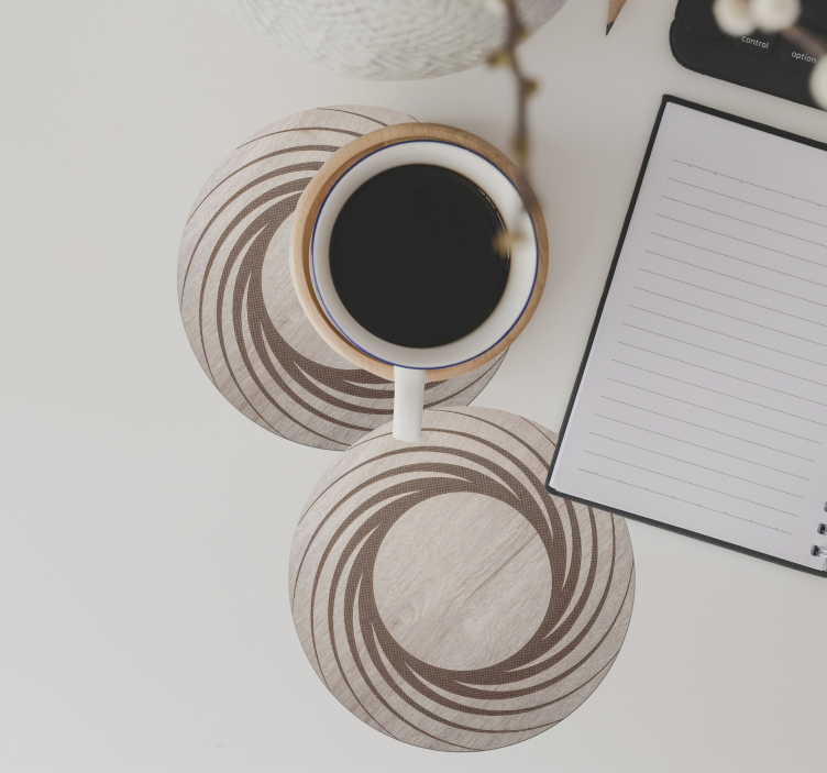 Sottobicchieri motivi circolari naturali - TenStickers