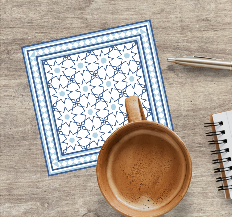 Sottobicchieri motivo a forma geometrica - TenStickers