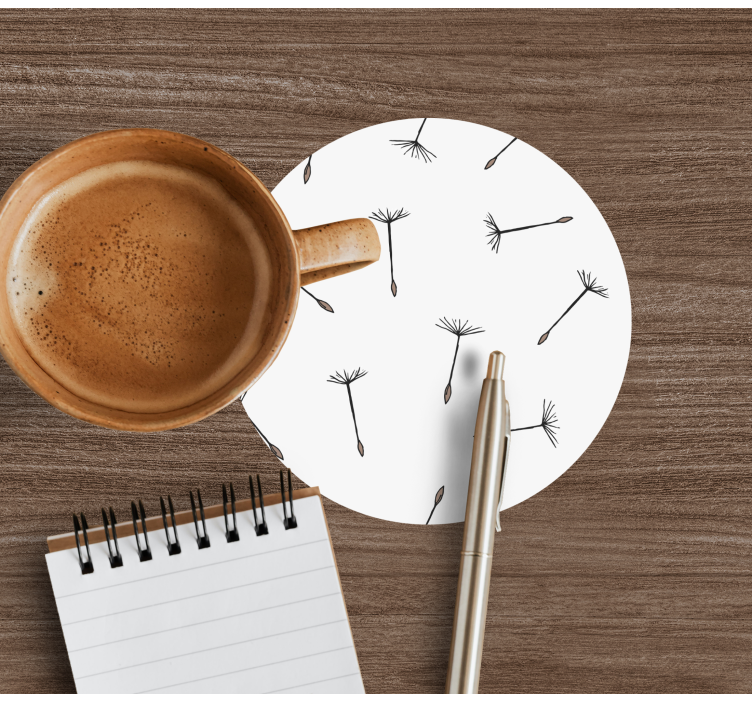 Sottobicchieri motivo di semi delicati - TenStickers