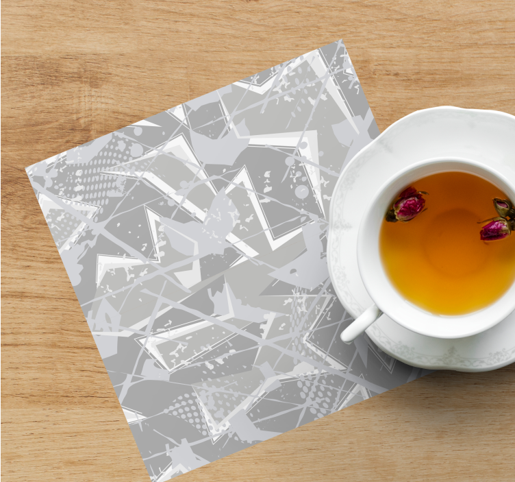 Sottobicchieri motivo geometrico astratto - TenStickers