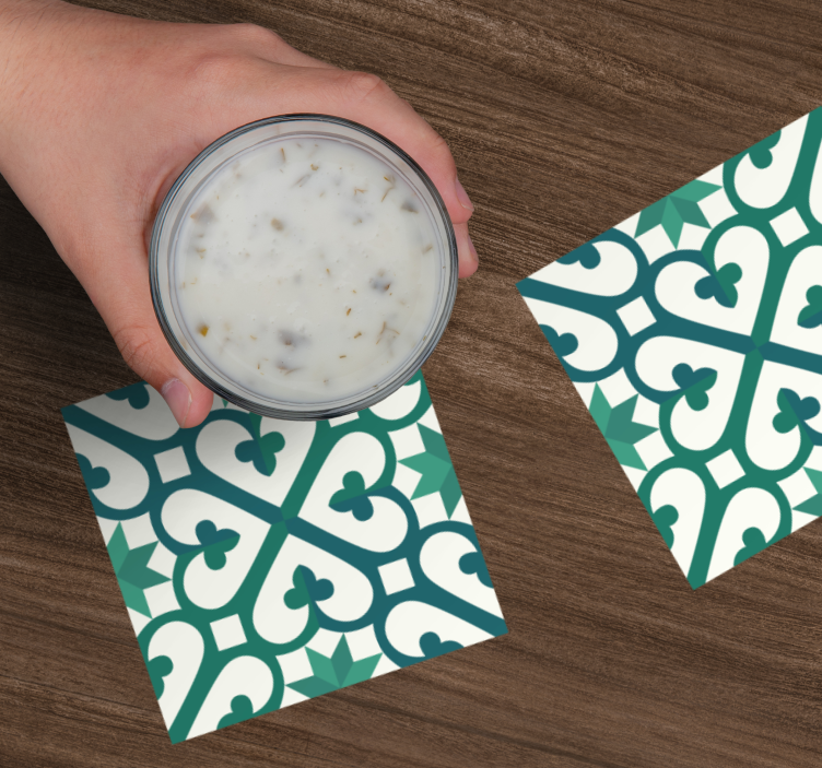 Sottobicchieri motivo geometrico intricato - TenStickers