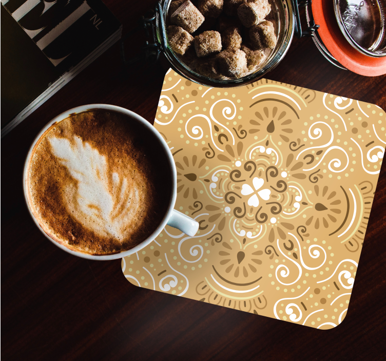 Sottobicchieri motivo intrecciato - TenStickers