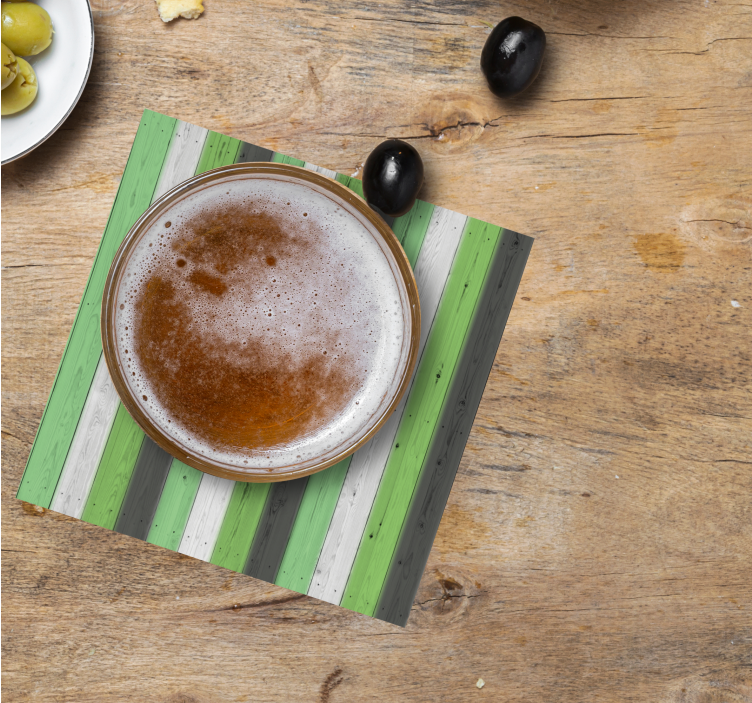 Sottobicchieri motivo legno striato - TenStickers