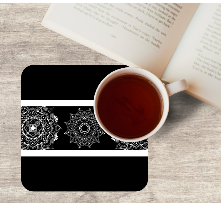 Sottobicchieri motivo mandala complesso - TenStickers