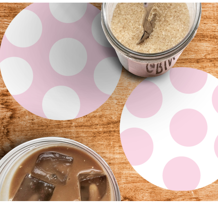 Sottobicchieri motivo pois morbido - TenStickers