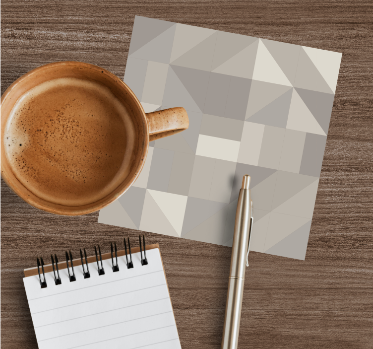 Sottobicchieri motivo triangoli geometrici - TenStickers