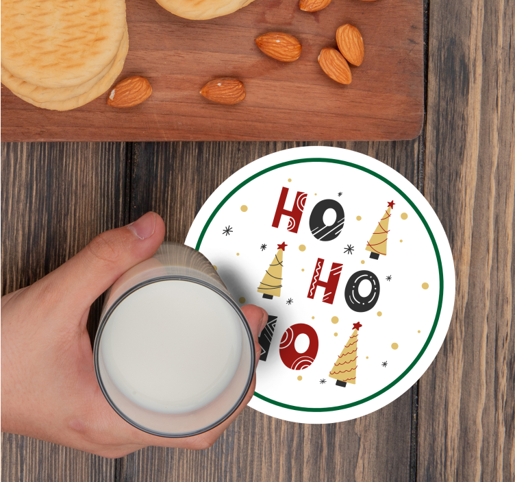 Sottobicchieri natalizi alberi festivi di natale - TenStickers