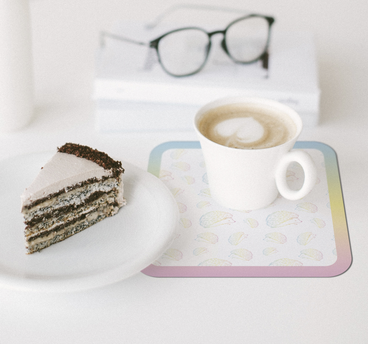 Sottobicchieri personalizzabili motivo meduse colorate - TenStickers