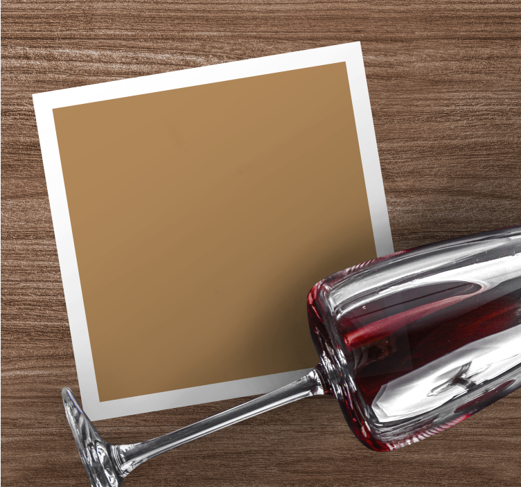 Sottobicchieri personalizzabili spazio elegante marrone - TenStickers