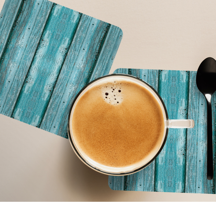 Sottobicchieri superficie a doghe texturizzata - TenStickers