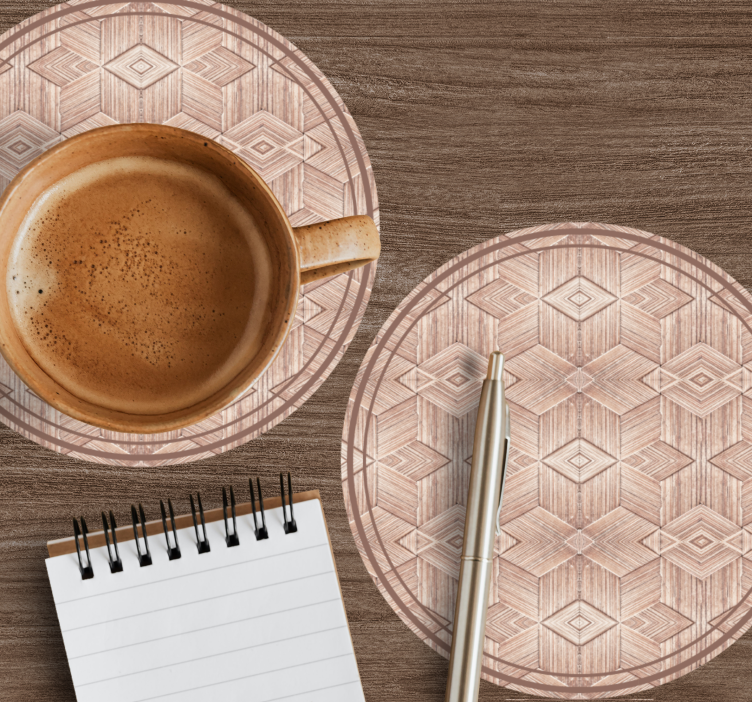 Sottobicchieri superficie circolare a motivi geometrici - TenStickers