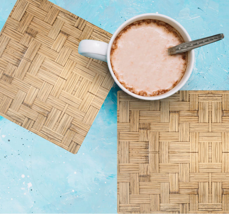 Sottobicchieri superficie intrecciata - TenStickers