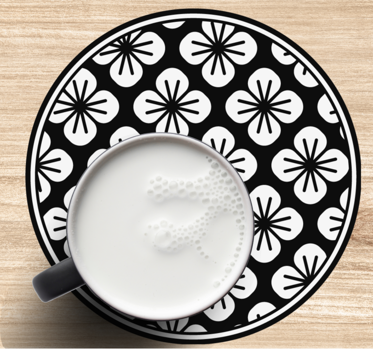 Sottobicchieri superficie texturizzata botanica - TenStickers