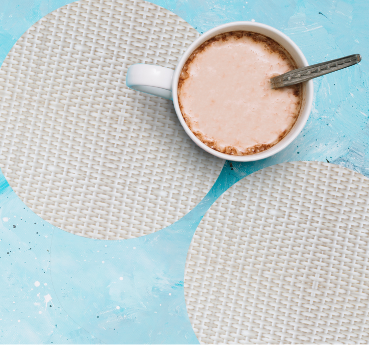 Sottobicchieri tappetini circolari testurizzati - TenStickers